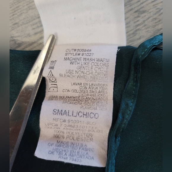 Vintage Secret Treasures Slip Dress Silky Cami Lingerie Sexy Dark Green Small - Picture 5 of 9